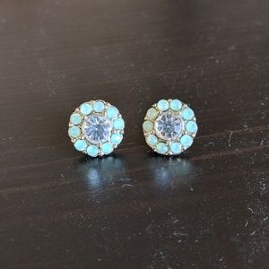 Fashion Halo Stud Earrings